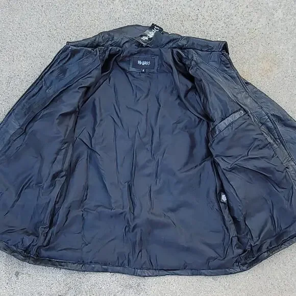 Vtg PB Basics Quilted Leather Jacket - Picture 5 of 7